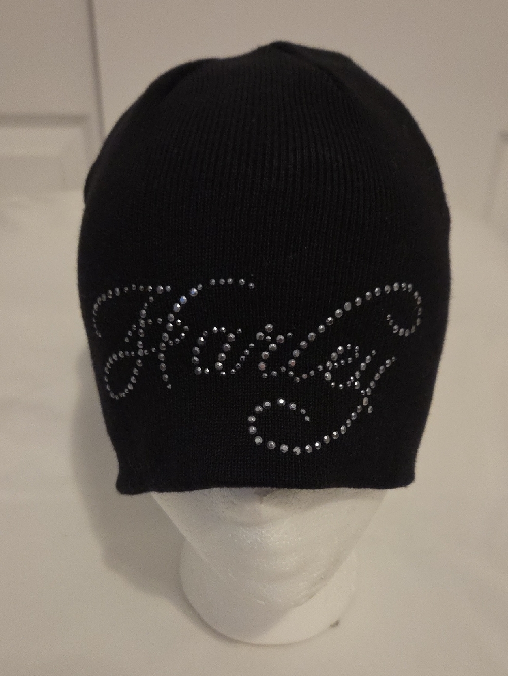Harley-Davidson Black and Silver Logo Beanie Tag